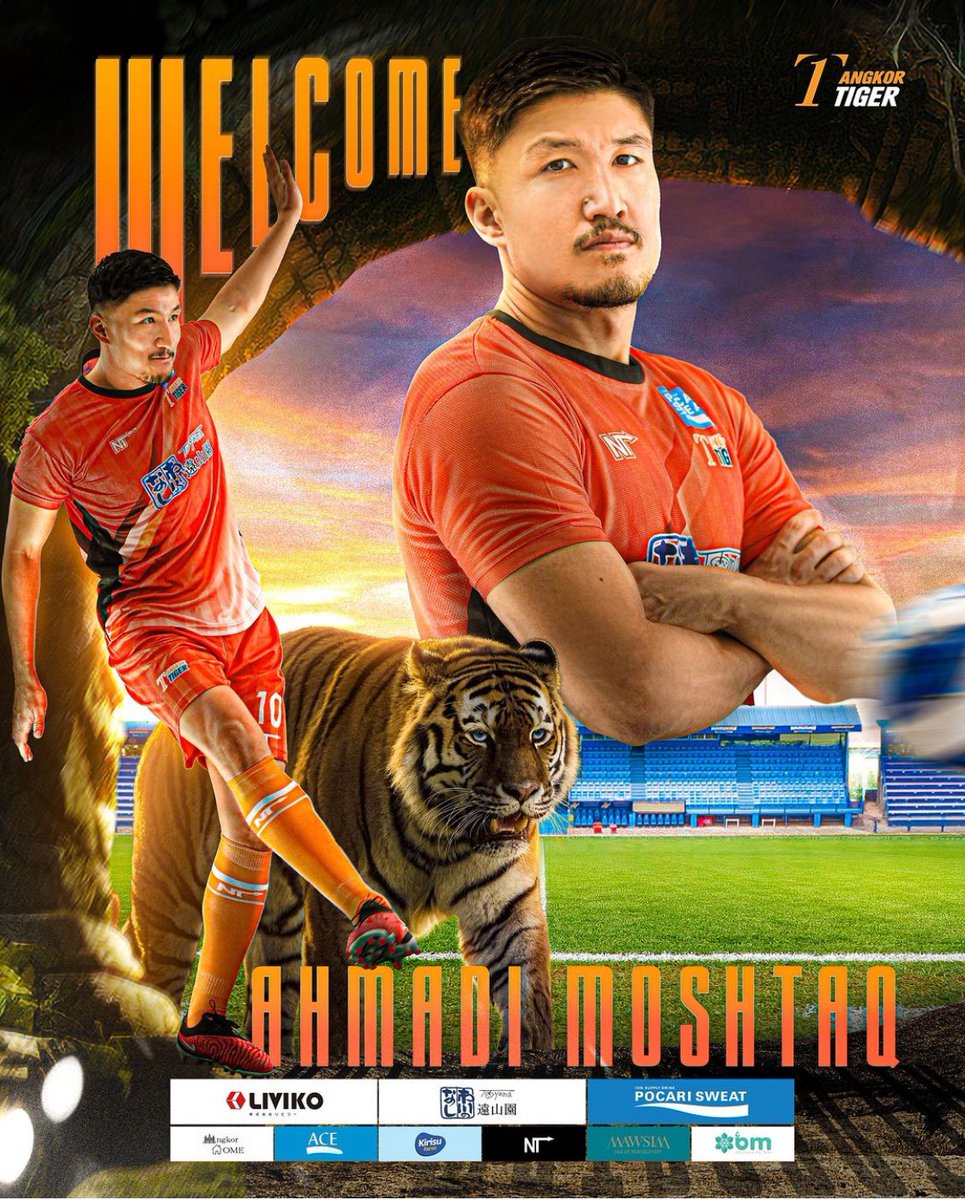 FootAfghanFR's tweet photo. Le buteur Moshtaq #Ahmadi quitte #Piteå 🇸🇪 pour rejoindre #AngkorTiger au Cambodge 🇰🇭 !
Il a déjà évolué en Asie du Sud-Est, à #Custom en Thaïlande en 2021. https://t.co/Ti7SqDhTNX