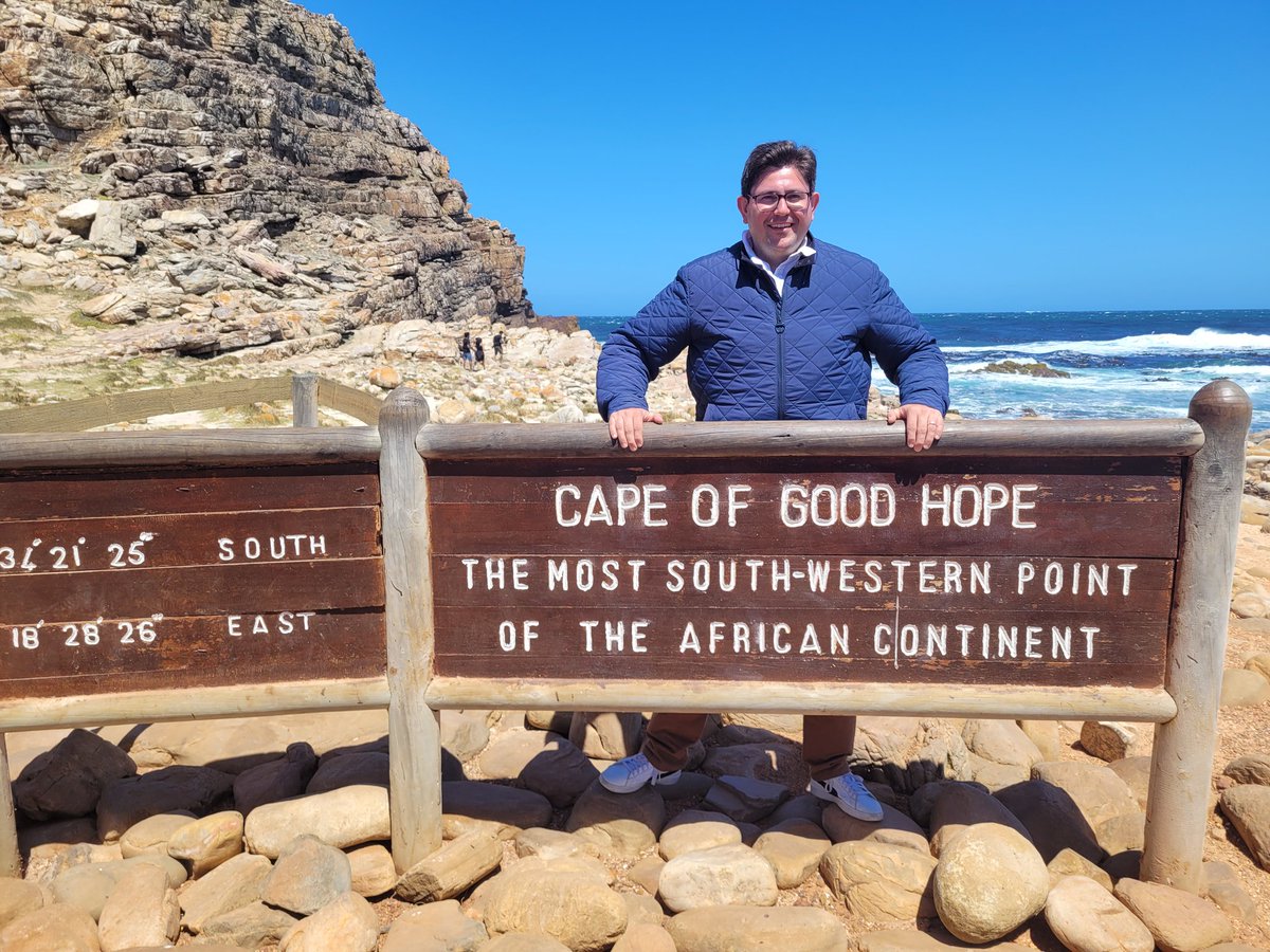 harbhani's tweet photo. Reaching the most south-west point of the African continent.

Thanks #CapeTown #IUIS2023 https://t.co/V2yWQlHu7m