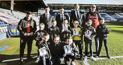 AcademyUpwell's tweet photo. We're very proud to share Upwell pupils in the Under 8’s Team traveled to @PeterboroughFC_ for a tour of the stadium. They were excited to meet the mascot and 3 of the players. They had an amazing day and for some it was their first ever football match. @EMAT_Edu #TeamEMAT https://t.co/3VxXs2Gwg1