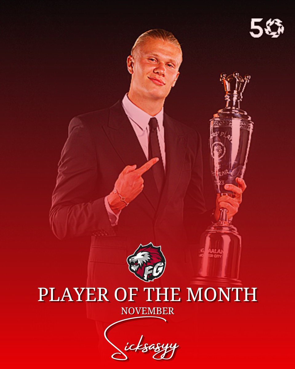 NOVEMBER Player of The Month

🦵| <a href="/sicksasyy/">9</a>
✅| 35 Games
⚽| 49 Goals
👟| 4 Assists