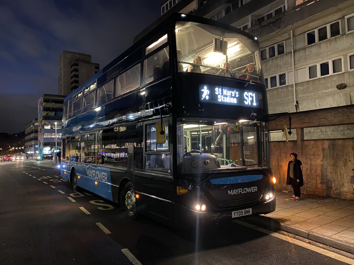 Shuttle buses will run as normal for <a href="/SouthamptonFC/">Southampton FC</a> vs <a href="/CardiffCityFC/">Cardiff City FC</a> this afternoon:
🚌 SF1 from Central Station every 15 mins from 1300 to 1445
🚌 SF2 from Town Quay at 1300 1315 1335 1350 1410 1425 1445
⬅️ Buses back until 30 mins after final whistle
💰£2 single £3.50 return