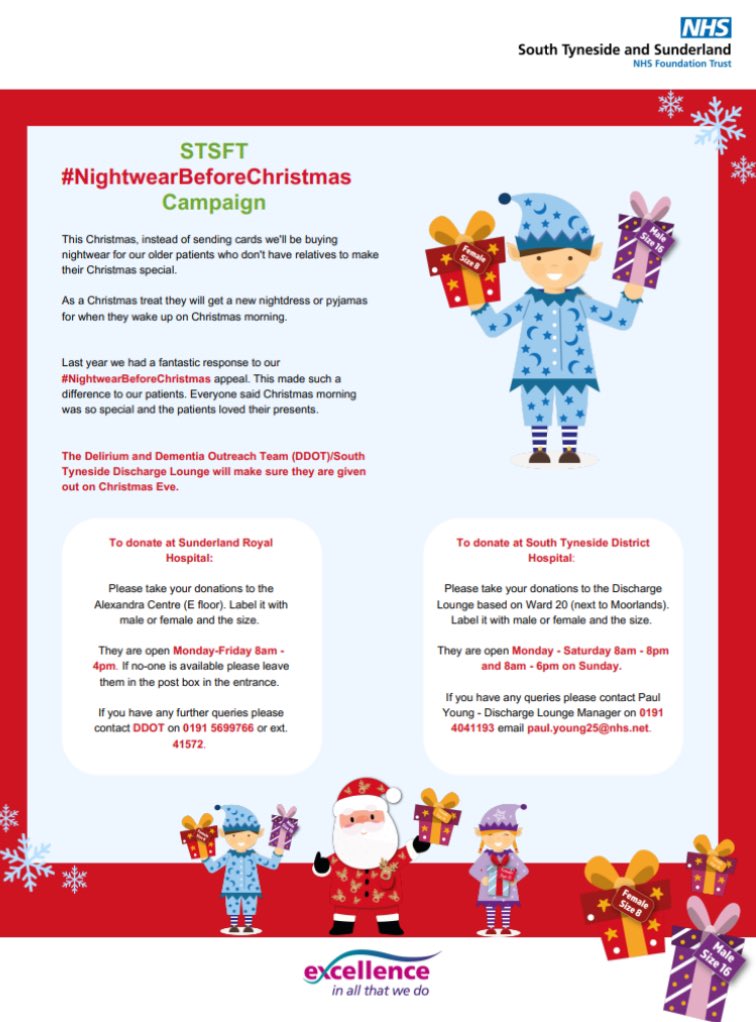 AlexandraCentre's tweet photo. It’s that time of year again. Our #NightwearBeforeChristmas appeal is back! If you are able to donate, please do. Every little helps towards putting a smile on our patients faces. @STSFTrust https://t.co/7j5i64wbcZ