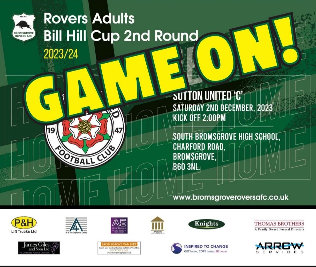 Come on down and follow <a href="/RoversAFC2020/">Bromsgrove Rovers AFC</a> 💚🤍🐗
