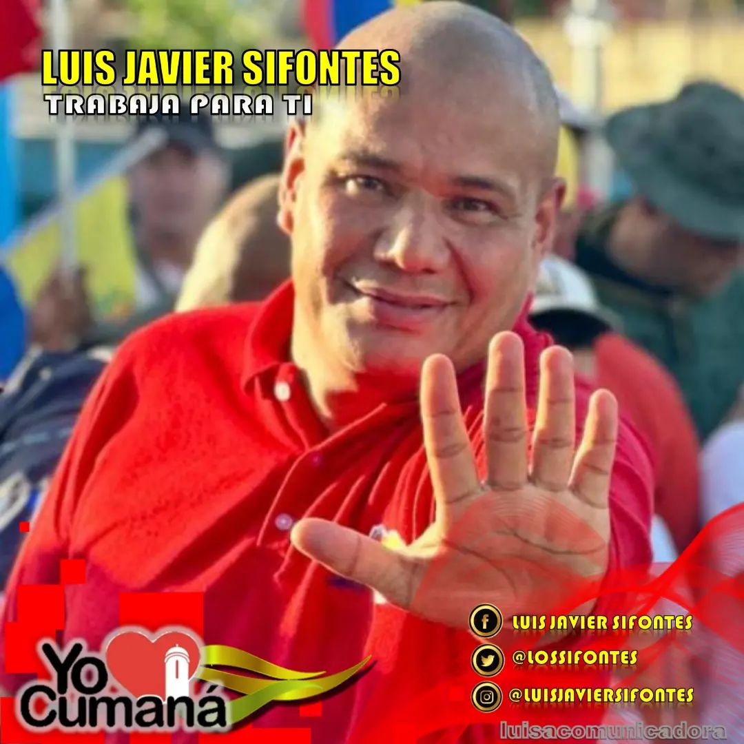 🎀 𝒮💞𝓎 𝒮𝓊𝓈𝓎 𝐿𝒶 𝒜𝓃𝒹𝒾𝓃𝒶 🎀 (@susyespueblo) on Twitter photo YO❤️ CUMANÁ.
Así lo dijo el alcalde bolivariano de #Cumaná .<a href="/lossifontes/">LUIS JAVIER SIFONTES</a>:
"Por nuestra soberanía, este 3 de Diciembre Vota 5 Veces Sí."
𝗘𝗹 𝗘𝘀𝗲𝗾𝘂𝗶𝗯𝗼 𝗲𝘀 𝗡𝘂𝗲𝘀𝘁𝗿𝗼‼️
#Sucre
#Vota5VecesSÍ
#AbracemosElEsequibo YO❤️ CUMANÁ.
Así lo dijo el alcalde bolivariano de #Cumaná .<a href="/lossifontes/">LUIS JAVIER SIFONTES</a>:
"Por nuestra soberanía, este 3 de Diciembre Vota 5 Veces Sí."
𝗘𝗹 𝗘𝘀𝗲𝗾𝘂𝗶𝗯𝗼 𝗲𝘀 𝗡𝘂𝗲𝘀𝘁𝗿𝗼‼️
#Sucre
#Vota5VecesSÍ
#AbracemosElEsequibo