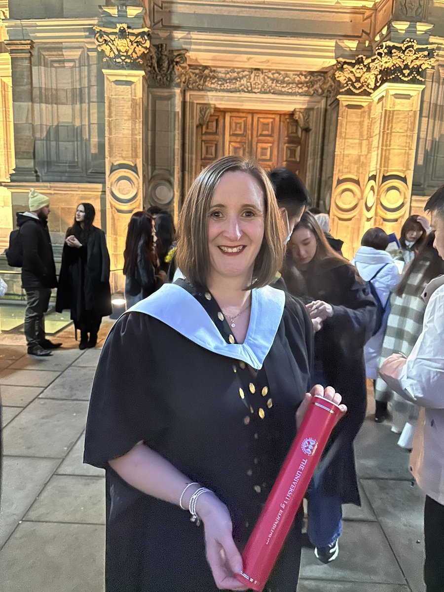 Cath050729's tweet photo. 5 years studying @MorayHouse and I did it! Master of Education in Leadership and Learning! Couldn’t have done it without the teams @MorebattleP and @YetholmP and the amazing support from my family and great tutors. https://t.co/xBHYolnuON