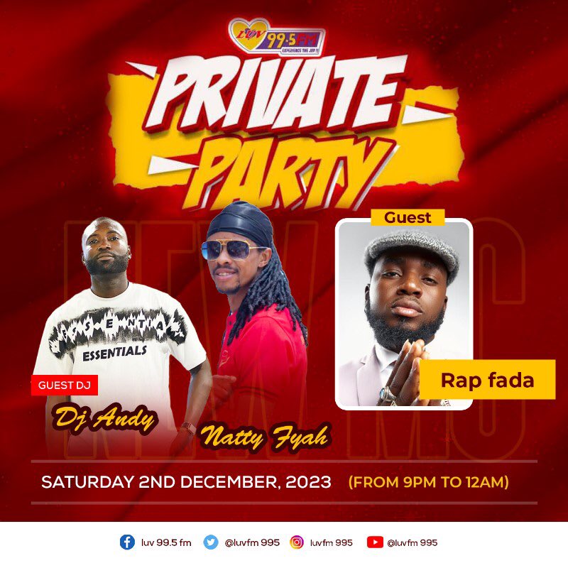 NattyyardB's tweet photo. #Privateparty w/ @Rapfada2 @LUV995FM https://t.co/RrVfRNw69G