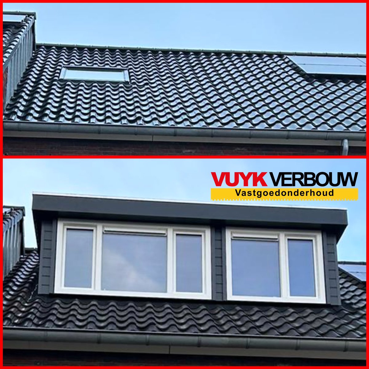 De laatste #dakkapel van dit jaar is geplaatst. Aan de zaak gemaakt, transport 🚚 gemonteerd 🏗. In het boeideel zit een #rolluik verwerkt. 

Voordelen van kant en klaar een dakkapel hijsen:
✅ veiliger werken
✅ minder afhankelijk van het weer 
✅ sneller klaar bij de klant