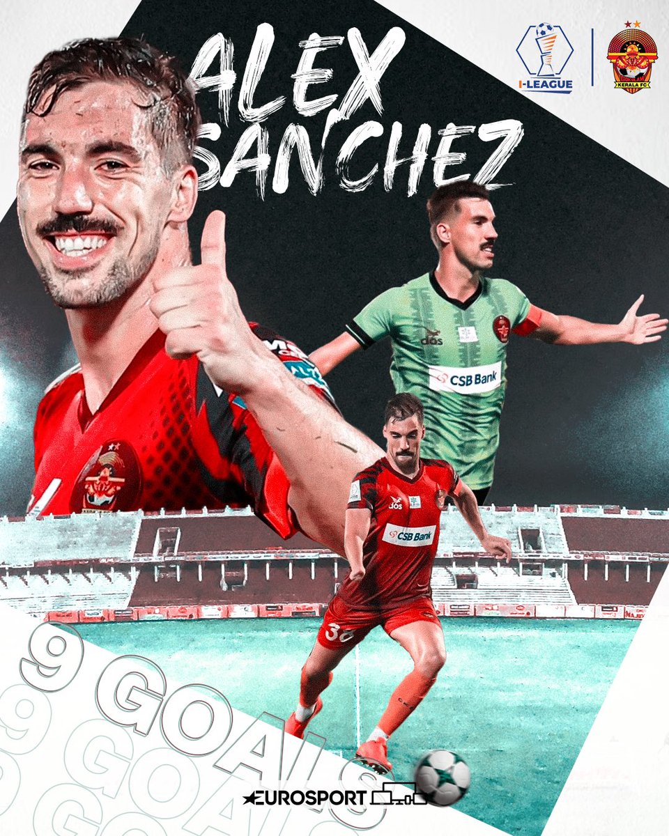 𝐈𝐍 𝐑𝐄𝐃 𝐇𝐎𝐓 𝐅𝐎𝐑𝐌 🥵🔥 Can Alex Sanchez score once again for the Malabarians and take his goal tally to double digits tonight? 🧐 Watch @GokulamKeralaFC take on Namdhari FC tonight at 7 PM LIVE on EurosportIndia! 📺 #IndianFootball #EurosportIndia #ILeagueOnEurosport