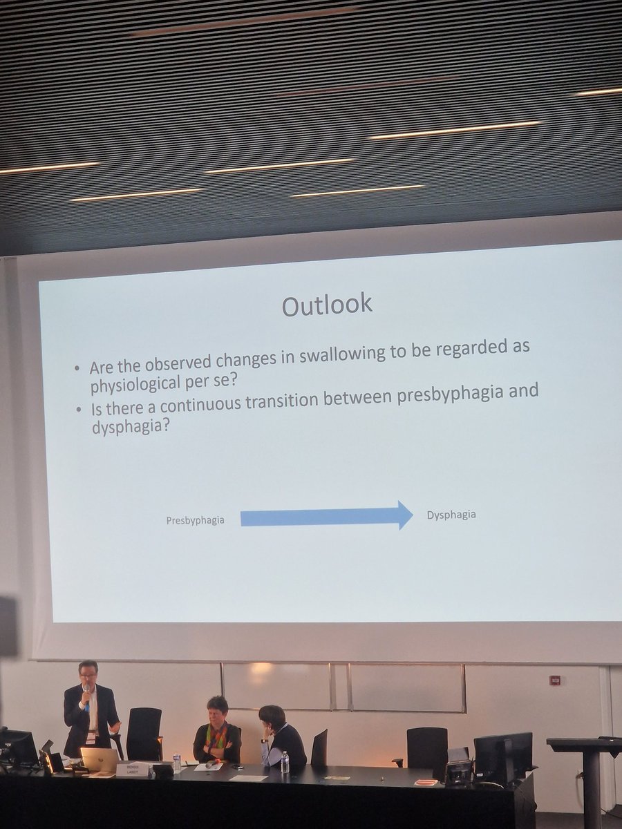 Dr Labiet presenting at #ESSD2023. At what point does presbyphagia become dysphagia? Future research needed to answer this important question <a href="/NUHAcuteSLT/">NUH Acute SLT</a>