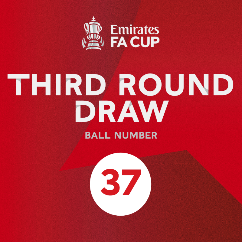 stokecity's tweet photo. The Potters will be ball number 37 in Sunday's @EmiratesFACup Third Round draw.

Watch the draw live on ITV from 12.55pm.