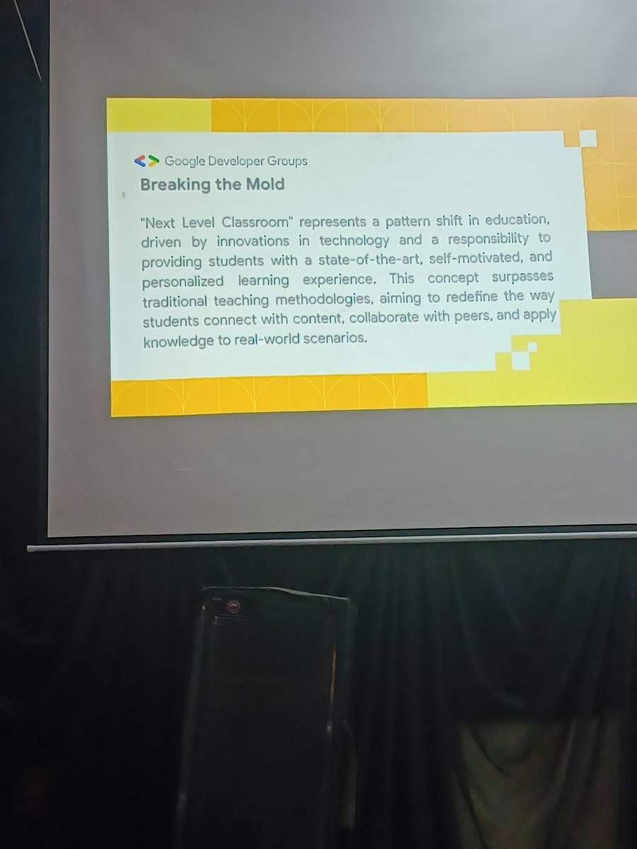 CcChigirl's tweet photo. Muhammad Kuliya speaks on Next Level with Google Classroom #DevFest2023 #DevFestBauchi #GDGBauchi https://t.co/qB6RbM1RSS
