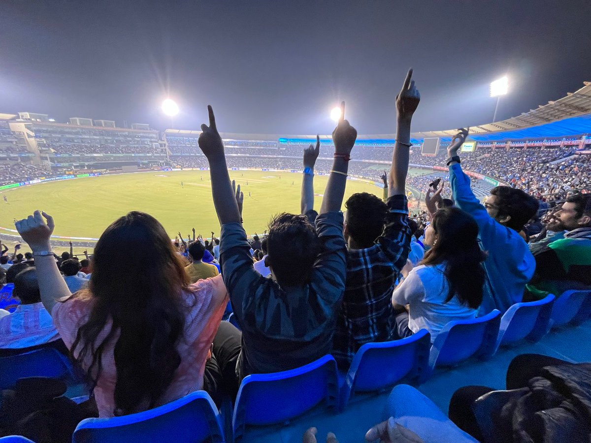 Still not over by the World Cup loss, but supporting our players is what it requires the most.

Shaheed Veer Narayan Singh International Cricket Stadium, Raipur 🥳
#IndiaVsAustralia