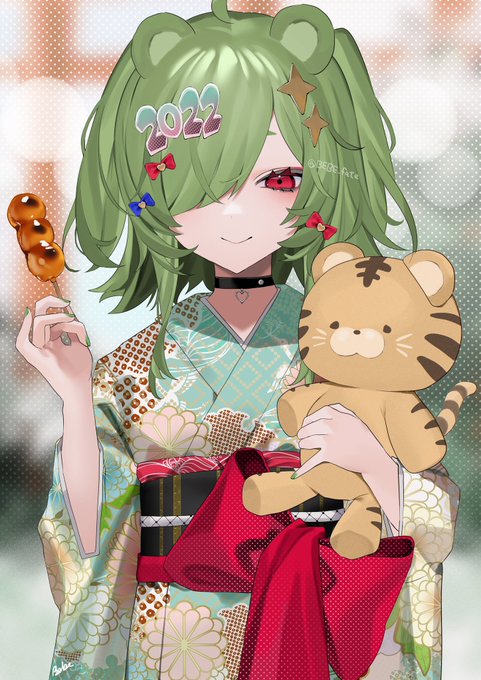 「animal ears yukata」 illustration images(Latest)