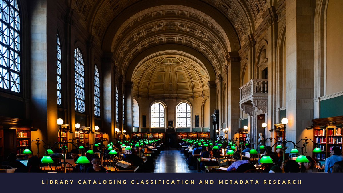 Please send me citation information on doctoral dissertations or thesis (Ph.D.) on Library Cataloging, Classification, and Metadata Research on my e-mail: salman.mlisc@gmail.com
librarianshipstudies.com/2021/10/librar…