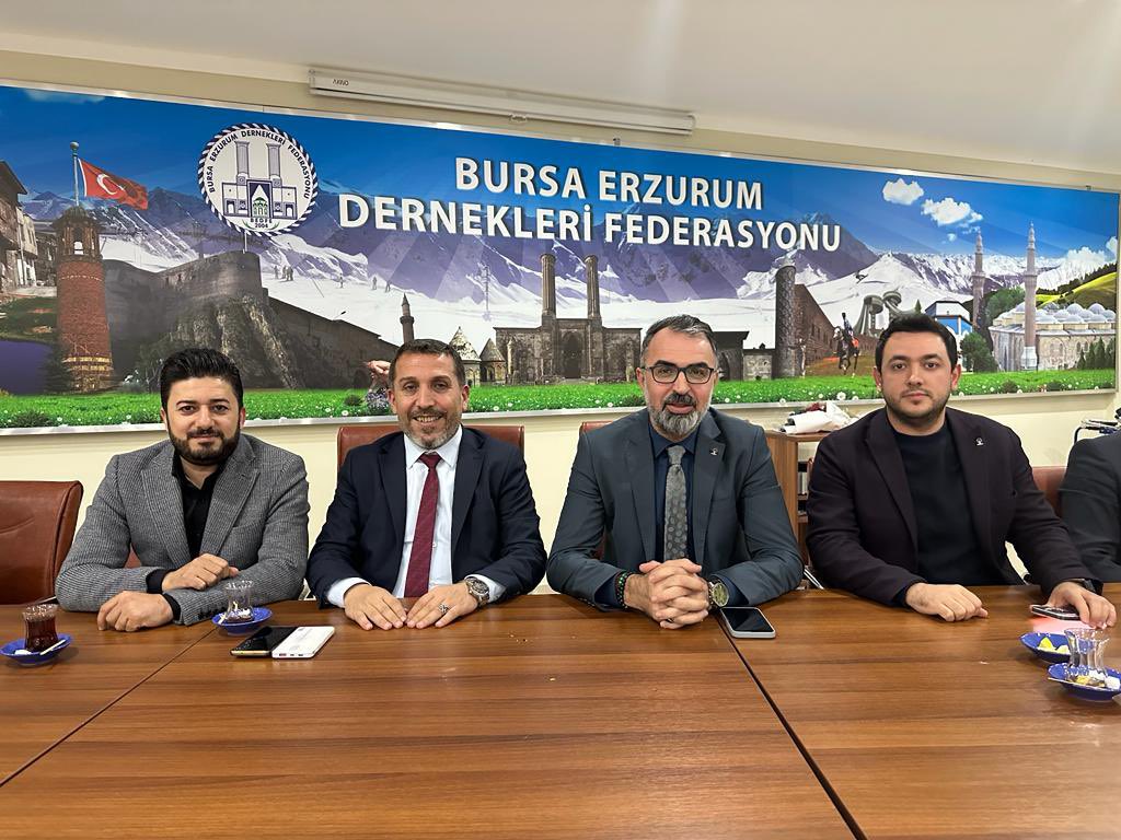 alitunc25's tweet photo. Ak Parti İl Başkan Yardımcımız Hemşehrimiz Ferhat Erol ve İl Başkan Yardımcılarımız, önceki dönem ilçe Başkanımız Hüdayi Yazıcı ve kıymetli hemşehrilerimiz BEDFE Başkanımız ve yeni yönetimimize hayırlı olsun ziyaretinde bulundular. #BEDFE https://t.co/ng5EBndlGV