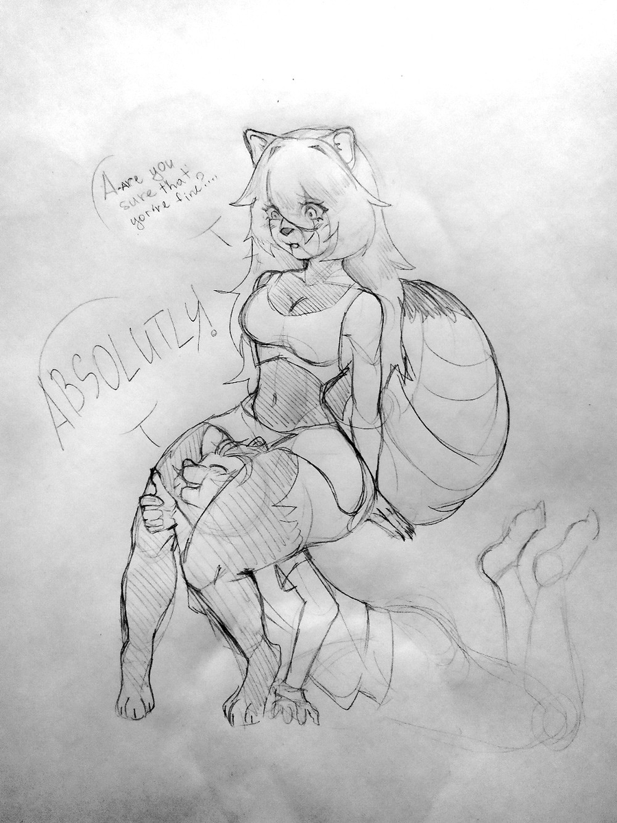 Kaba417's tweet photo. daily #sketching with thicc red panda https://t.co/lKca3xgFtR