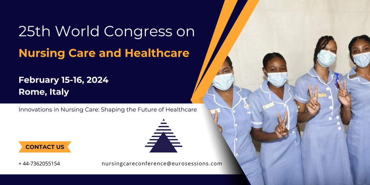 Exciting News in the World of Nursing Care and Healthcare! 

We are thrilled to share that the 25th World Congress on Nursing Care and Healthcare is just around the corner, and it's an event you won't want to miss!  

More Info- nursingcare.global-summit.com

#conference #nurselife