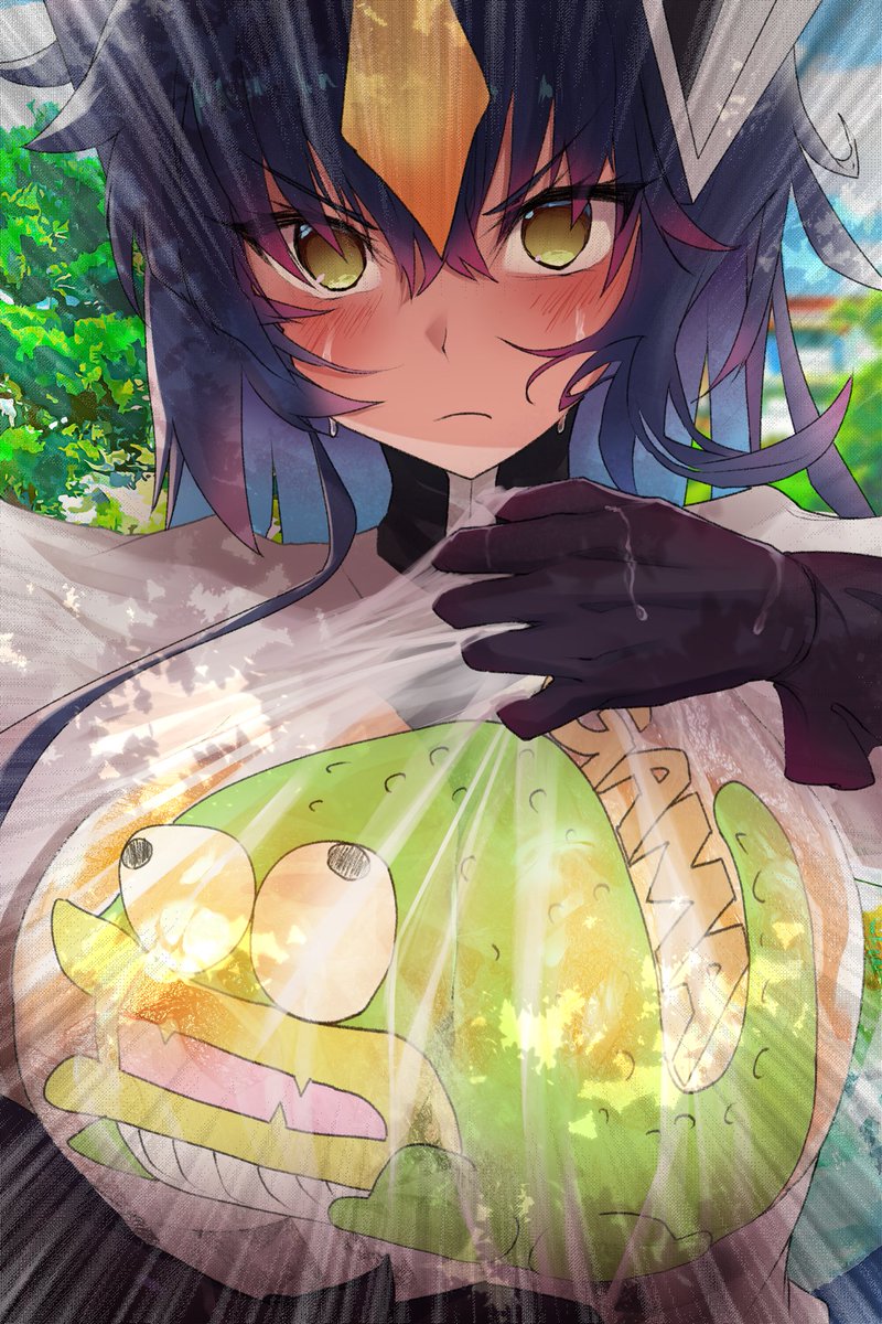 ガマちゃんの布教活動に勤むゼットンさん #怪獣娘 #ウルトラ怪獣擬人化計画