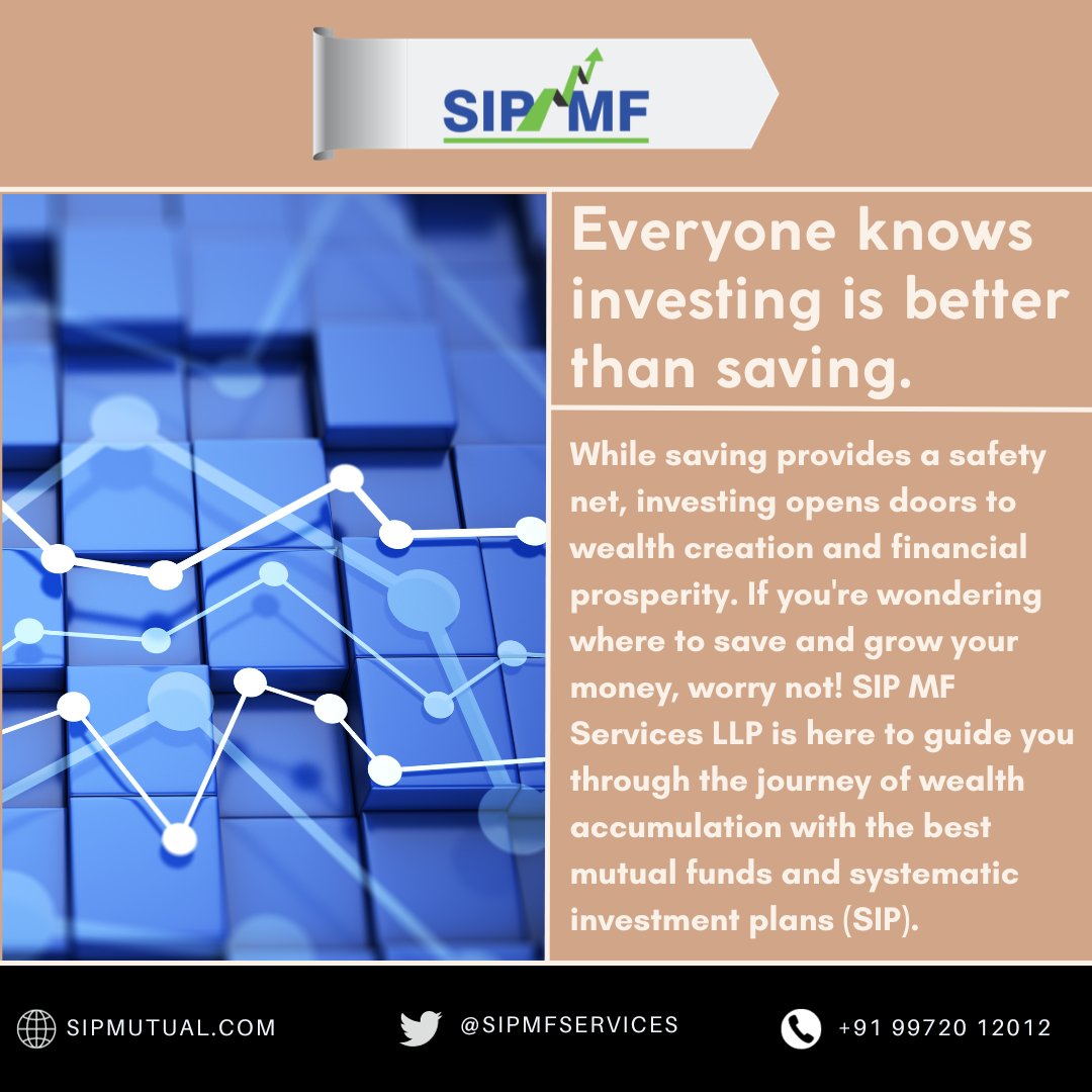 SIP_MF_LLP's tweet photo. Investing is the key to financial success, and SIP MF Services LLP is here to show you the way. Say goodbye to traditional saving methods and hello to a brighter, wealthier future! 😎💹 #InvestForSuccess #SIPMFServices #mutualfundssahihai #SIP #investoreducation #investments https://t.co/e0qEn2OWUo