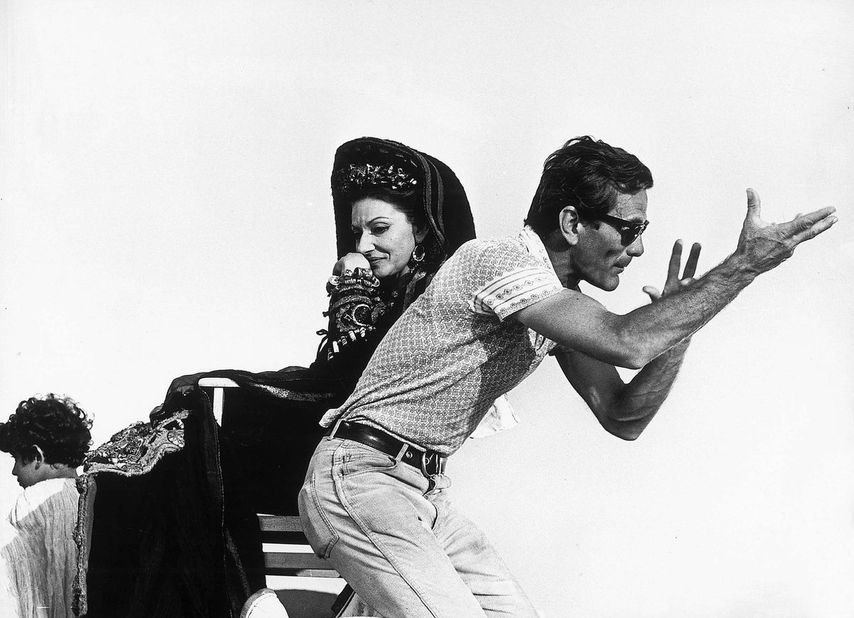 markovaldo59's tweet photo. Maria Callas e Pier Paolo Pasolini sul set di 'Medea' (Ita, 1969) https://t.co/TYCu64FEcH