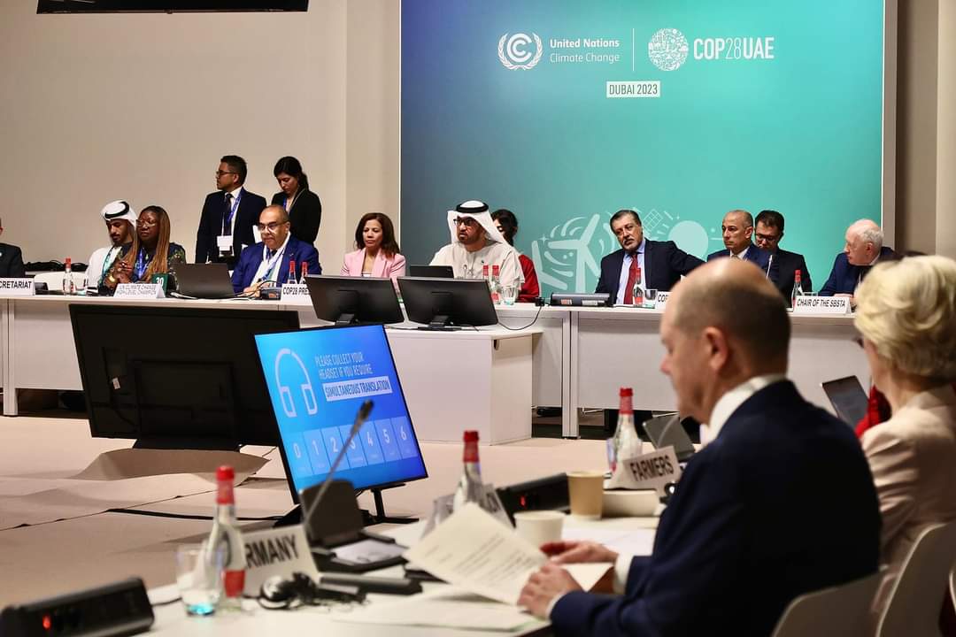 🗣️| El presidente Miguel Díaz-Canel Bermúdez participa en evento de Alto Nivel sobre el Balance Global, en el marco de la #COP28.
#ActuarAhora #DíazCanelEnCoP28
<a href="/PresidenciaCuba/">Presidencia Cuba 🇨🇺</a>