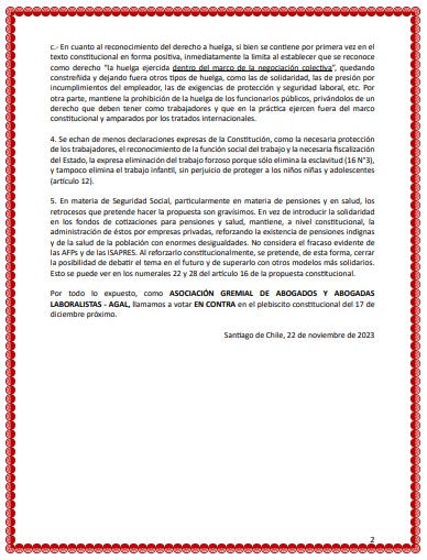 Invitación a votar En Contra en el plebiscito del 17 de diciembre.

Pasa a leer nuestra declaración: agal.cl/node/163