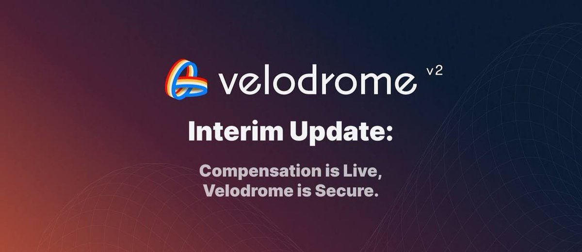 Blcst_L2's tweet photo. @VelodromeFi Due to the recent exploit, Velodrome is issuing a $VELO compensation distribution

12.5% of $VELO treasury reserves are allocated to compensate the community.

All users who have interacted with Velodrome are eligible.

Check Eligibility ➡️ https://t.co/be6DGyPeH4 https://t.co/E8cc9FemVV