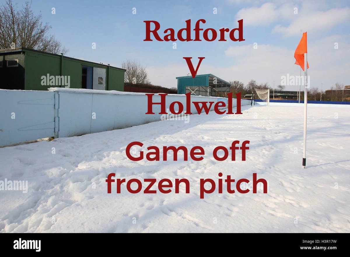 To days game is off frozen pitch