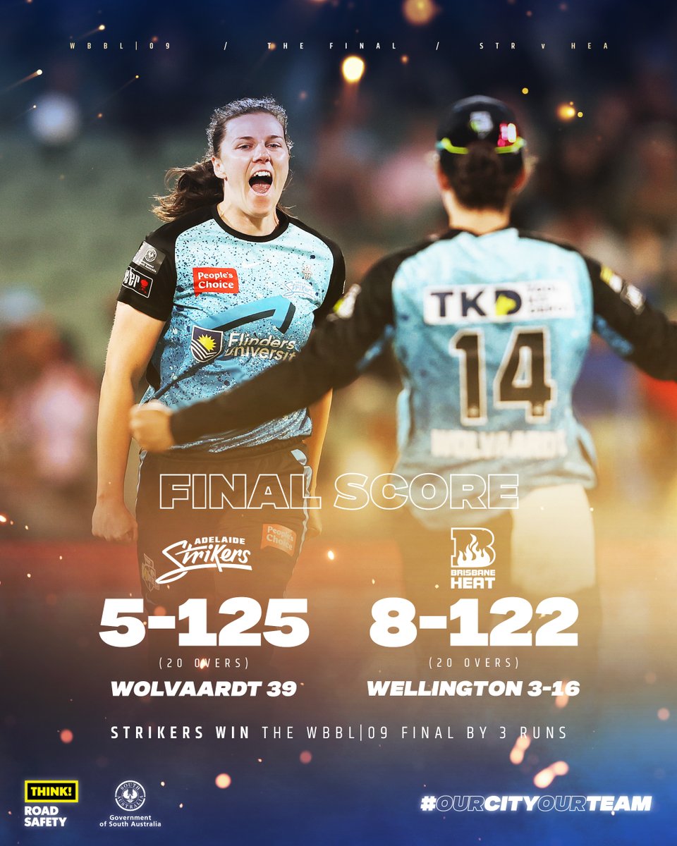 StrikersBBL's tweet photo. What an incredible #WBBLFinal that was! 🙌 #OurCityOurTeam https://t.co/xo9JVHP1Bh