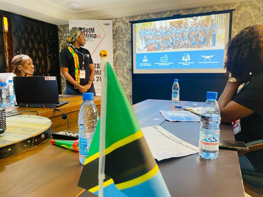 OMDTZ's tweet photo. Miss @zainahrashid talking about the role of AI-Assisted mapping and local validation in field mapping projects from @OMDTZ perspective at the @sotmafrica 

#SotmAfrica2023 https://t.co/jlmtCG9yu0