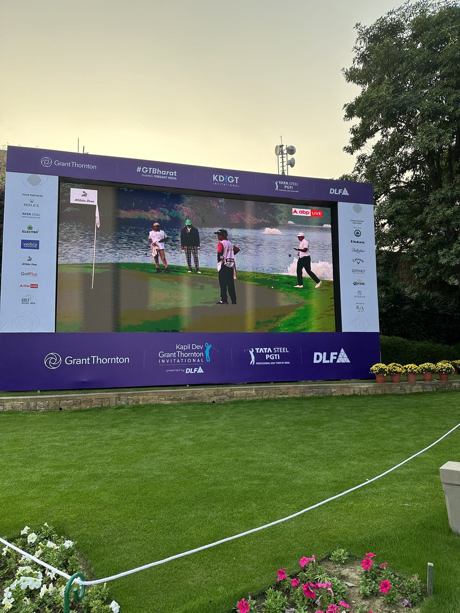 @abplive has been successfully producing and streaming PGTI since last three years . Today at magnificent @DLF golf course Gurugram . An amazing job done by my team @GS_Vivek @jainankush024 , Ishika chauhan @TusharBanerjee