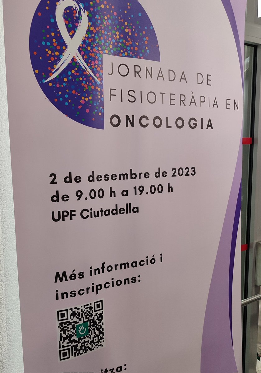 Oncologia i fisioteràpia. La importància de valorar de forma integral per establir el programa exercici abans, durant i després del procés. Avui a #ONCOCFC <a href="/ColFiCat/">CFC</a>