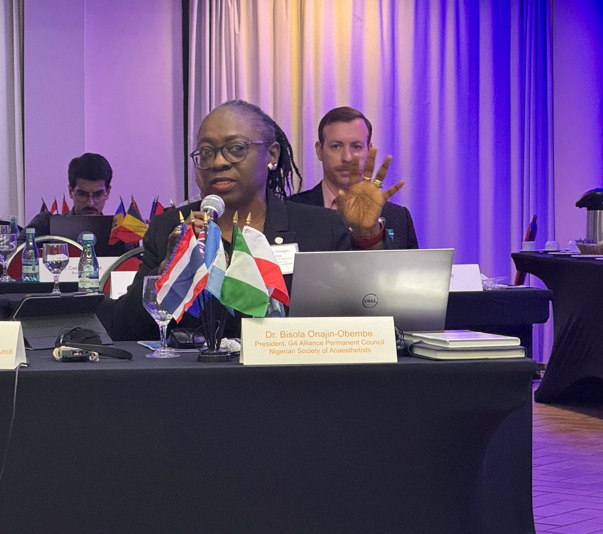 “We can’t run ahead because we’re strong. We’re only as fast as our slowest links. We have to make it together.” Dr. Bisola Onajin-Obembe (<a href="/BisolaObembe/">Bisola Onajin-Obembe</a>), President of the G4 Alliance Permanent Council, speaks to the need of solidarity and partnership.