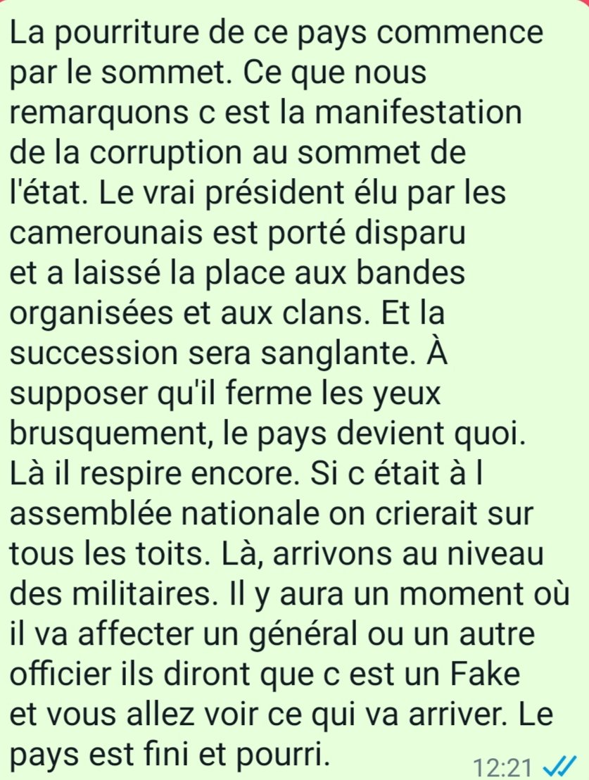 Aboubakar_OMey's tweet photo. #MartinezZogo
Le très honorable PAN Cavayé Yéguié Djibril 3ème personnalité de la capitale dit que la fin de leur regime sera sanglante ! https://t.co/wLU3gjSrMw