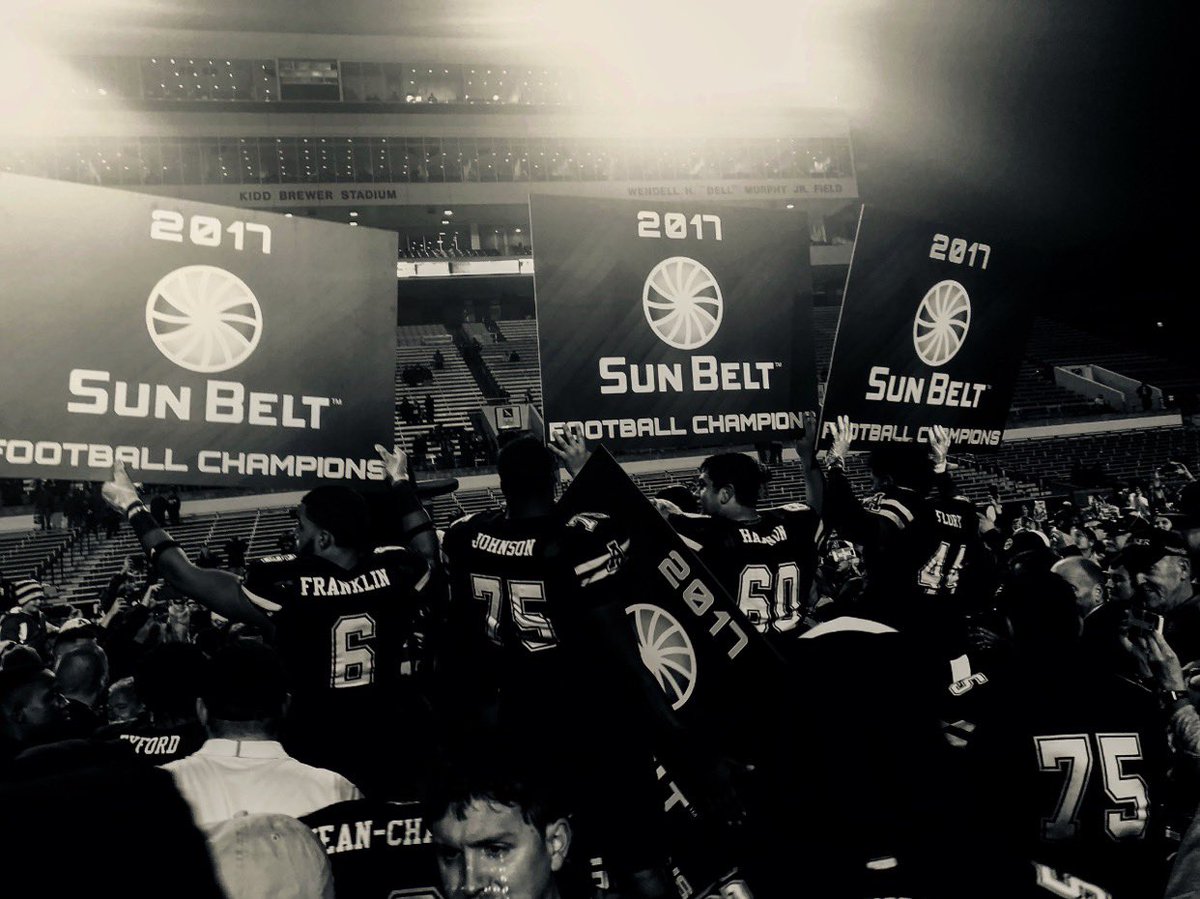 EmilyCaudle18's tweet photo. 6 years ago today I got to experience my last @SunBelt championship as a student packed in KB with all of #AppNation 💍 A memory I’ll cherish forever! 

Screaming from Raleigh to Troy today for  @AppState_FB 🏆

Take care of business boys.. I’ll see ya at the bowl! 

#BeatTroy https://t.co/L9kLIVPLc7
