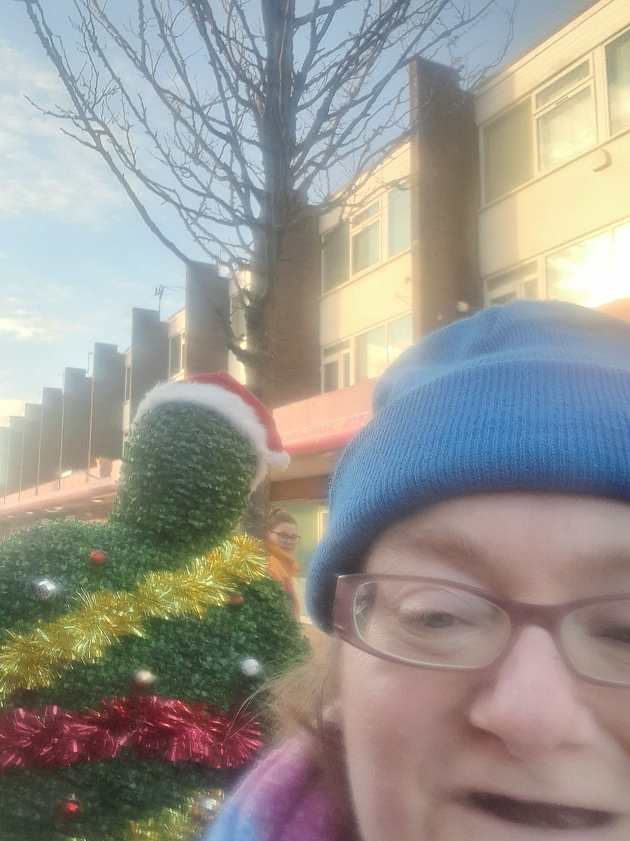 cath1073's tweet photo. With a walking Christmas tree 🎄 in Swinton priecent in Salford https://t.co/vB7x863ym3