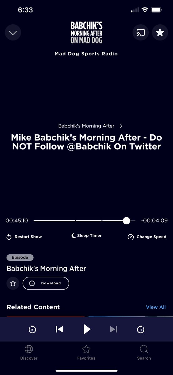 Even before it airs, you can listen to @Babchik ‘s #MorningAfter, nice and early.