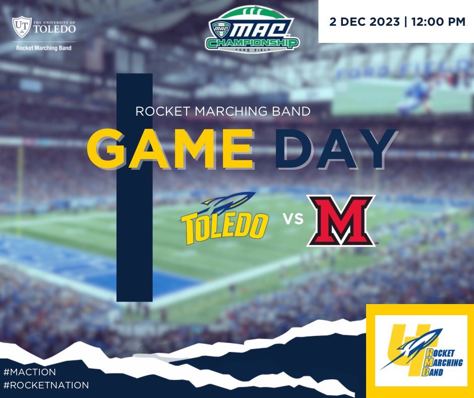 GOOD MORNING ROCKET NATION! IT’S MAC CHAMPIONSHIP DAY! #beattheredhawks