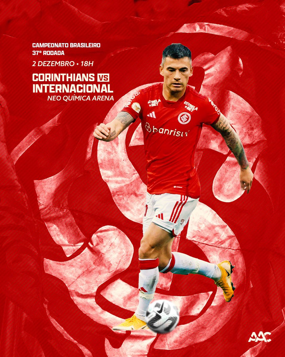 AcadColorada's tweet image. 𝑫𝑰𝑨 𝑫𝑬 𝑰𝑵𝑻𝑬𝑹!  Vamos em busca da vitória e mais três pontos fora de casa!

⚔️ Corinthians x @SCInternacional  
🏟️  Neo Química Arena/ 18h 
🏆 Brasileirão • 37ª rodada

Vâmo, Inter! 🇦🇹

#diadeInter