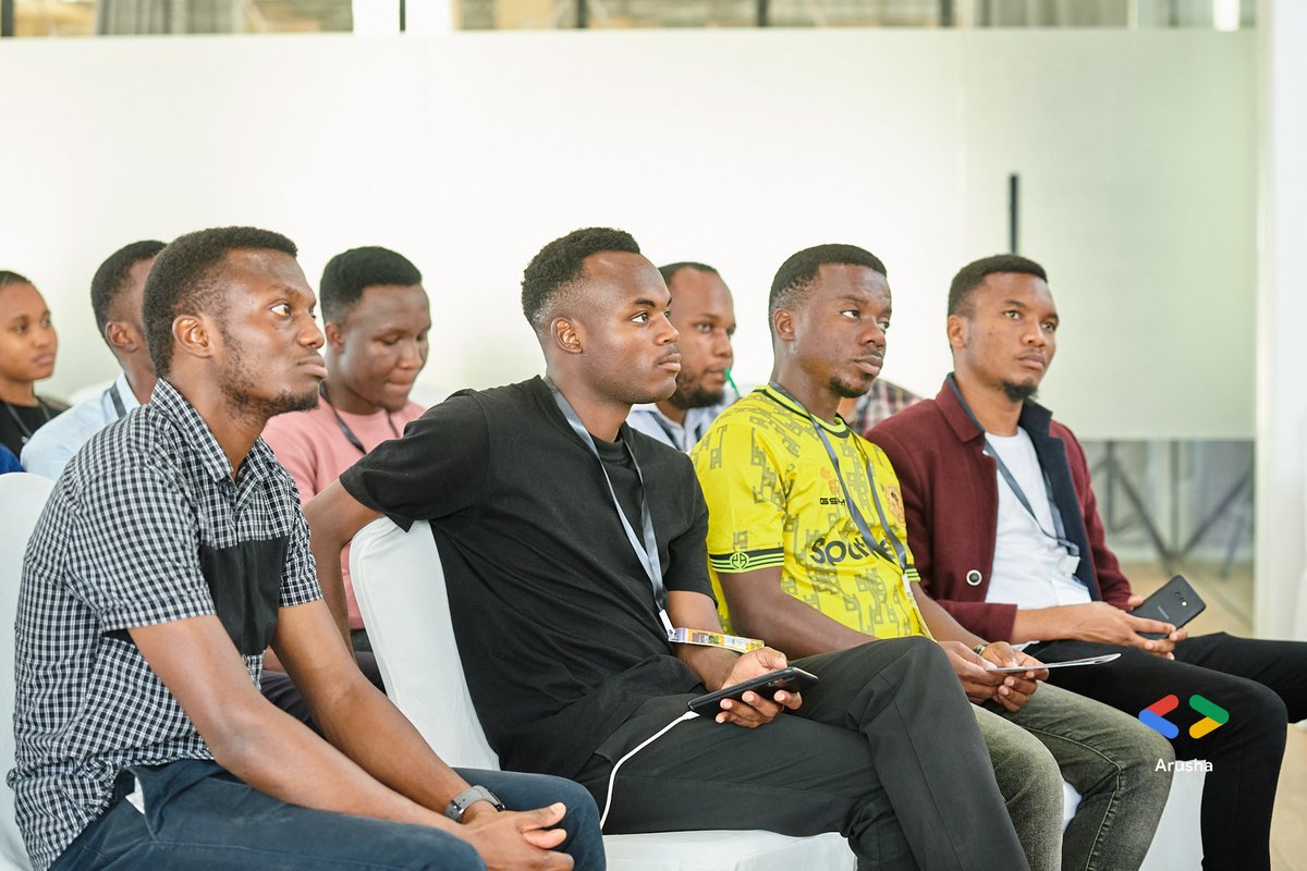 At #DevFestArusha 2023! 🌟👏 
Together, we're shaping the future of tech and innovation. 🚀📱 #TechCommunity #Innovation