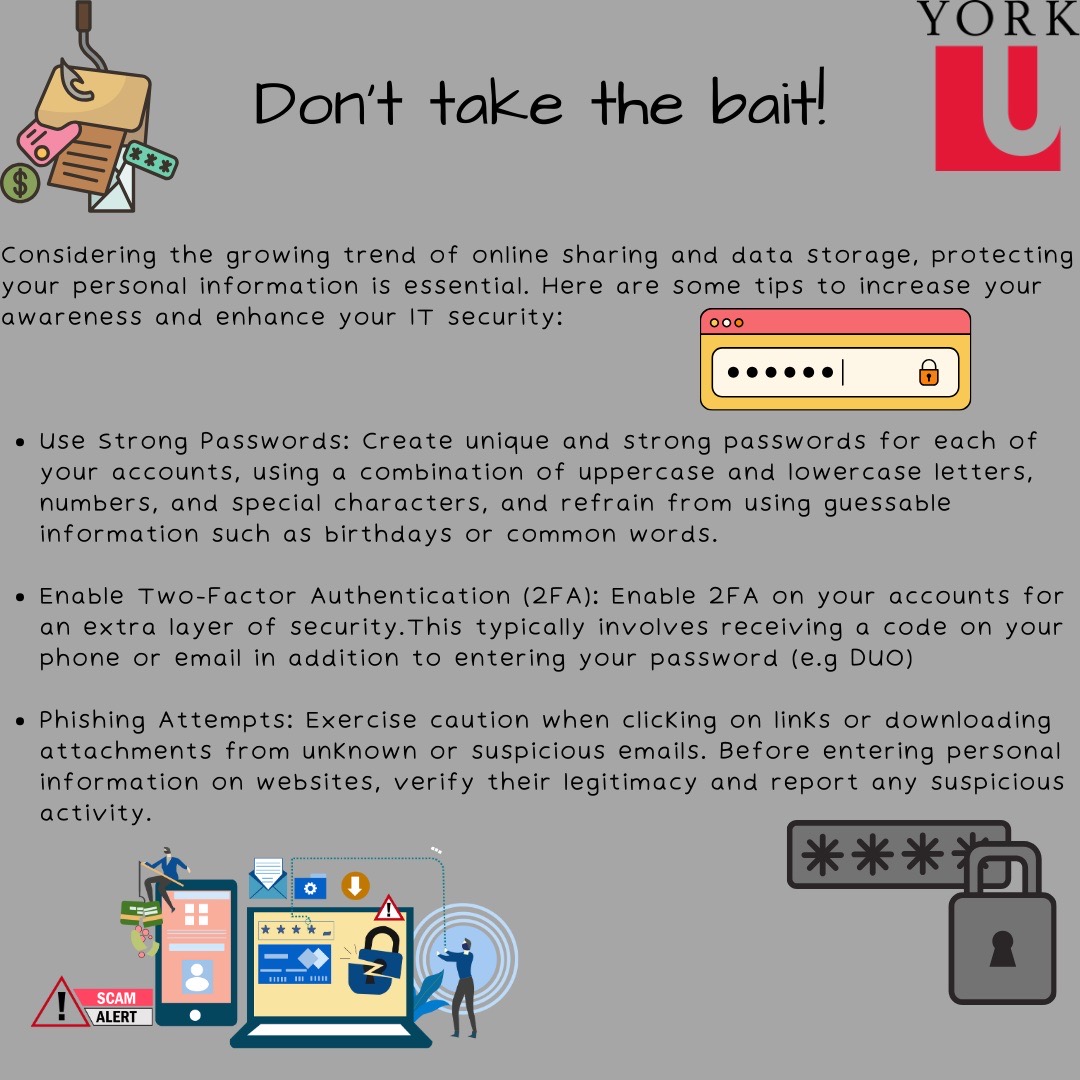 YorkU_Infosec's tweet image. #phishing #cyberawareness #BeCyberSmart