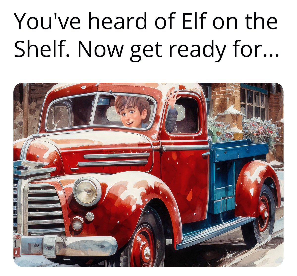 AIOUpdate's tweet photo. Gotta love those Elf on the Shelf rhymes. 😁 Can we come up with some more Odyssey ones? 🤔

#buckmeltsner #aiomemes #adventuresinodyssey https://t.co/VGhdRJR6rZ