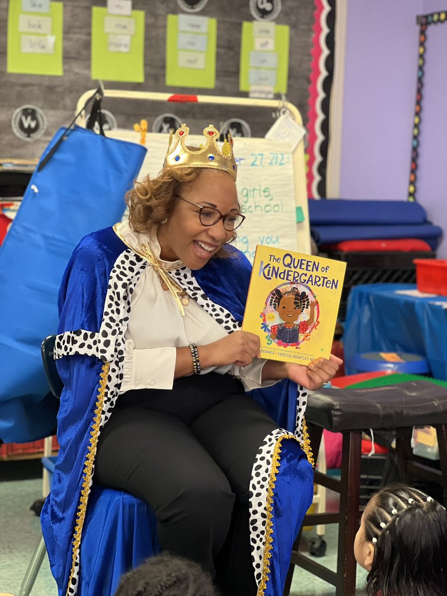 Last week I got to read The Queen of Kindergarten at @northernparkway and nothing makes me happier than sharing a great book with our youngest scholars. I looking forward to spreading more joy through reading so we start lifelong habits of reading.