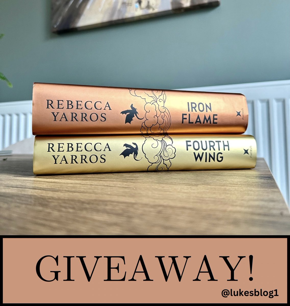 🎉 Giving away my copies of Fourth Wing and Iron Flame to one lucky winner!

All you need to do:
• Repost, Like and tag some book lovers.

Must be following or I won’t be able to DM you if you’ve won!

Good luck!!