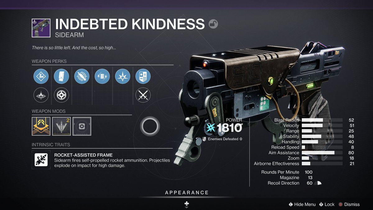 Destiny_Perks's tweet image. DUNGEON ROLLS

Indebted Kindness
BEACON ROUNDS + VOLTSHOT

🚀 1st weapon w BEACON ROUNDS
🚀 1st Legendary SPECIAL Sidearm
🚀 This roll is not mine and I'm QUITE JEALOUS

We'll get you footage ASAP