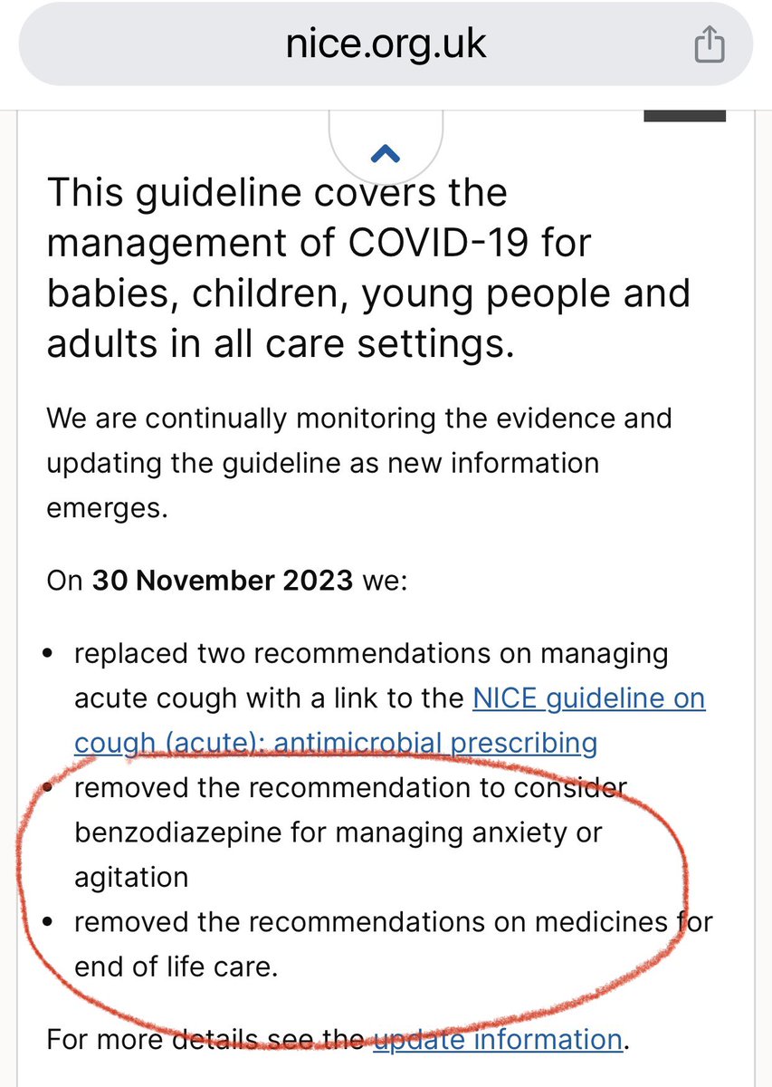 BREAKING NEWS… Doing some research for an article I’m writing for The Light, I opened up NICE guideline NG191 (which was what NG163 was retitled in March 2021), only to discover it’s been updated TWO DAYS ago. The update states that recommendations that benzodiazepines…