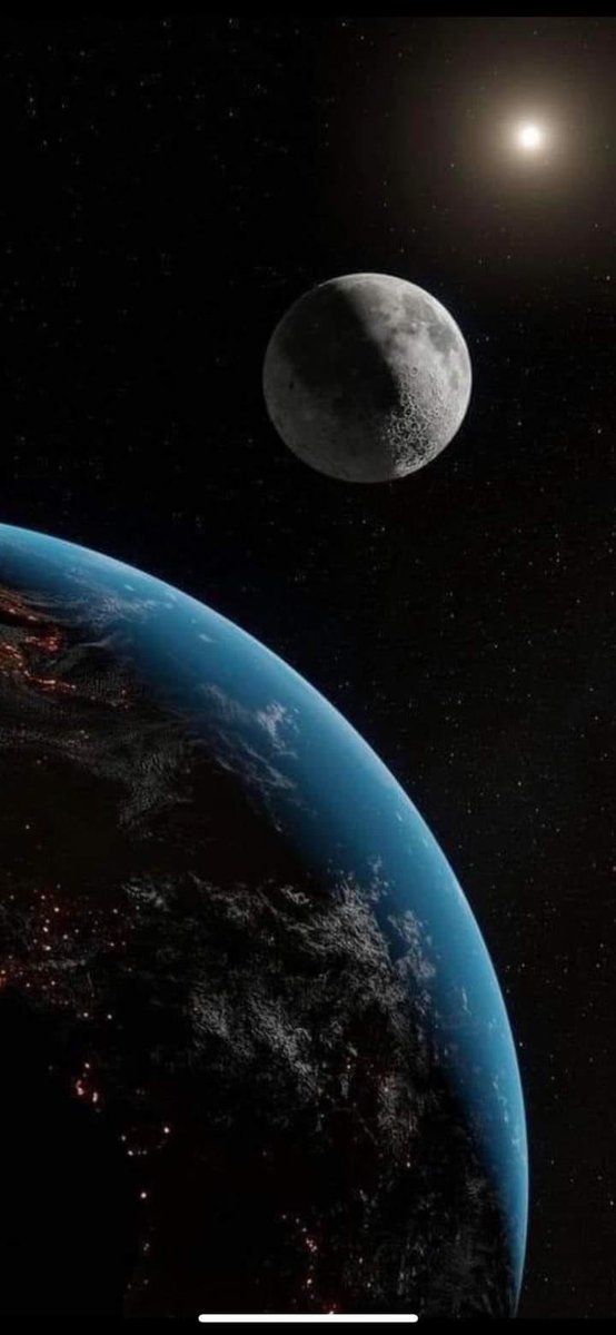 La Tierra, La Luna y Venus. #supernova #FelizSabado