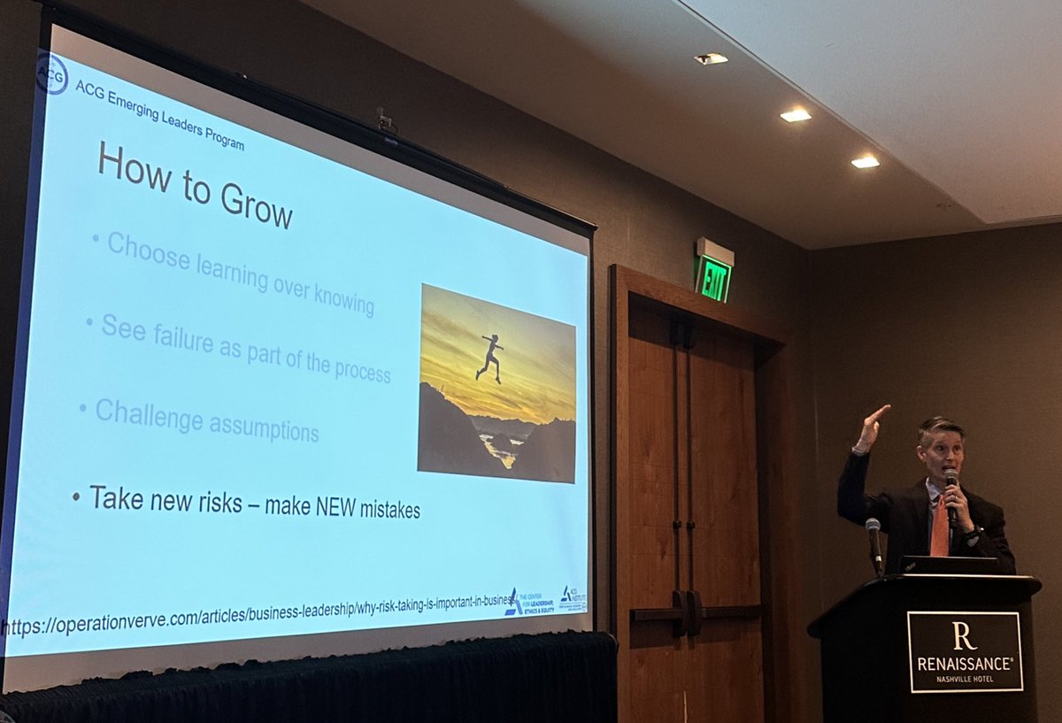 Change Management by @peyoungmd - we can’t always achieve success with everything we do at work. By emphasizing the importance of failing forward, making new mistakes, we can learn something of value that will lead to broader achievements. @AmCollegeGastro #ELP