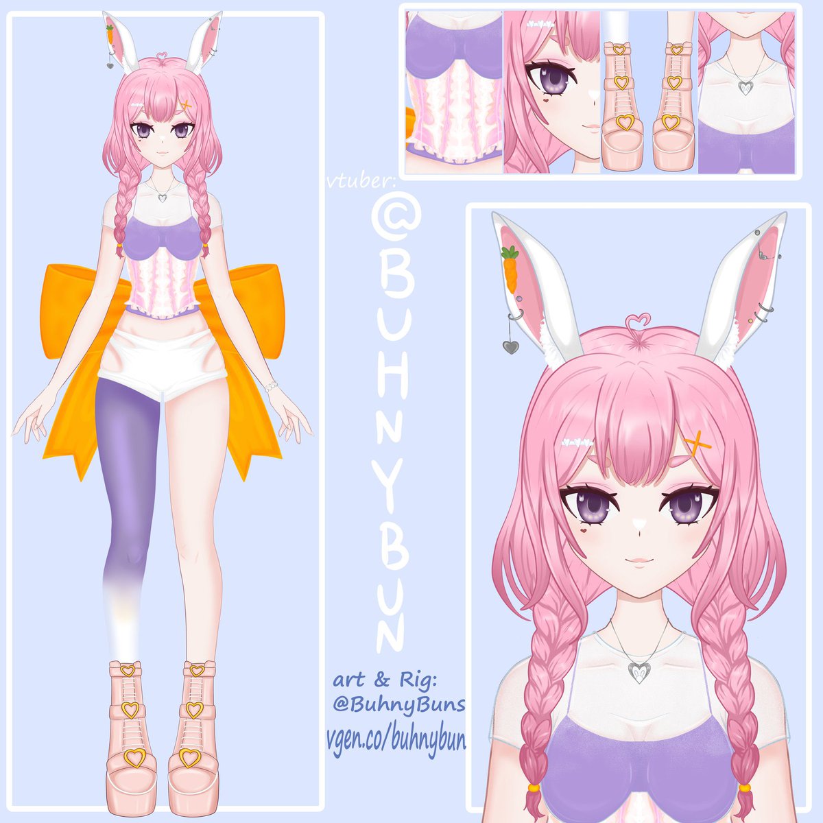 BuhnyBuns's tweet image. Do you need vtuber art and rig?? Look no further! 
Hi please consider commissioning me for your vtuber needs :D
#VGenOpen ! Full vtuber $800-$1500 
Vgen in bio or message me here! 
#vtubercomm