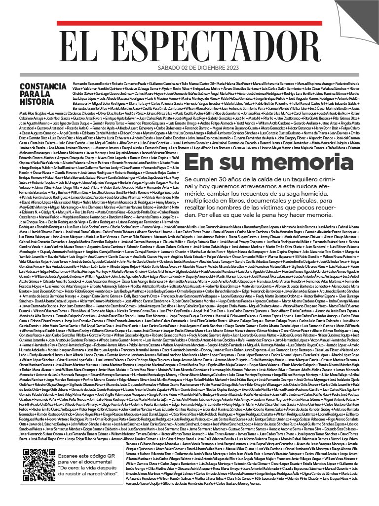 Gracias <a href="/elespectador/">El Espectador</a>